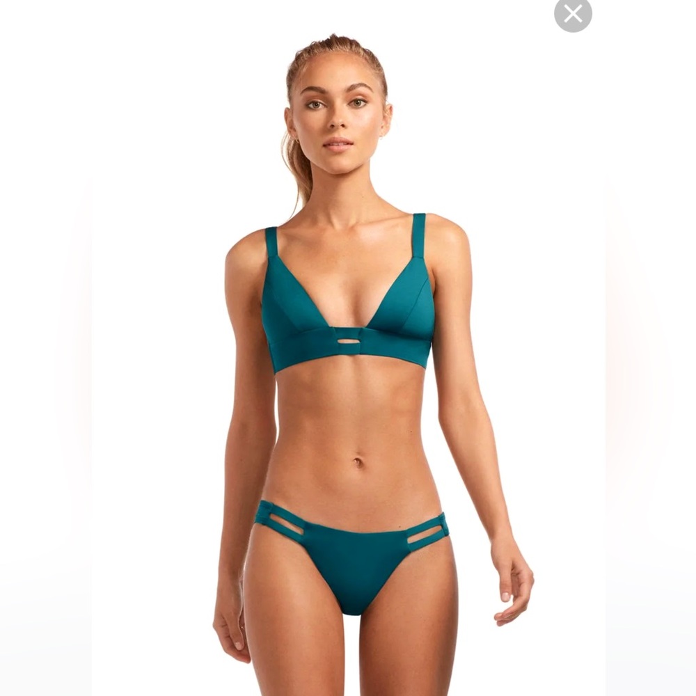 Vitamin A bikini bralette top. Jade eco lux. Tags/ hygienic liner attached.